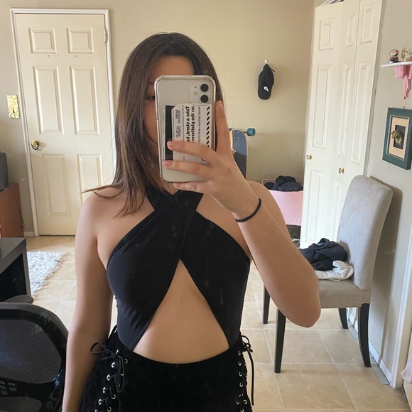 Nasty Gal Tops - Nasty Gal cut out body suit